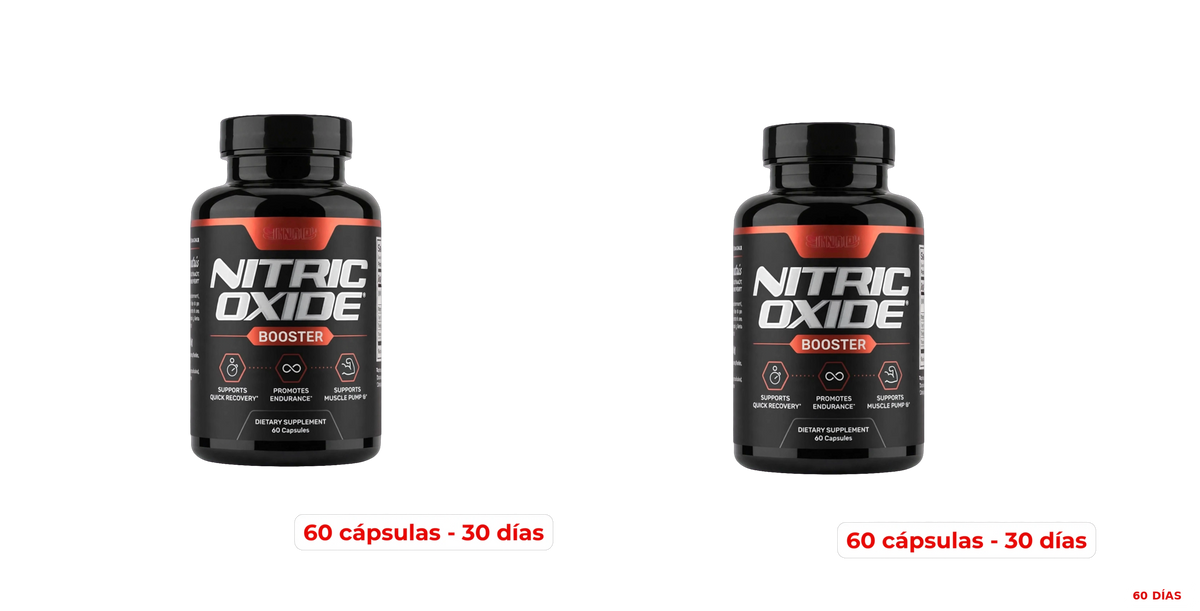 NITRIC OXIDE BOOSTER - Potenciador de Bombeo Muscular | 60 Cápsulas
