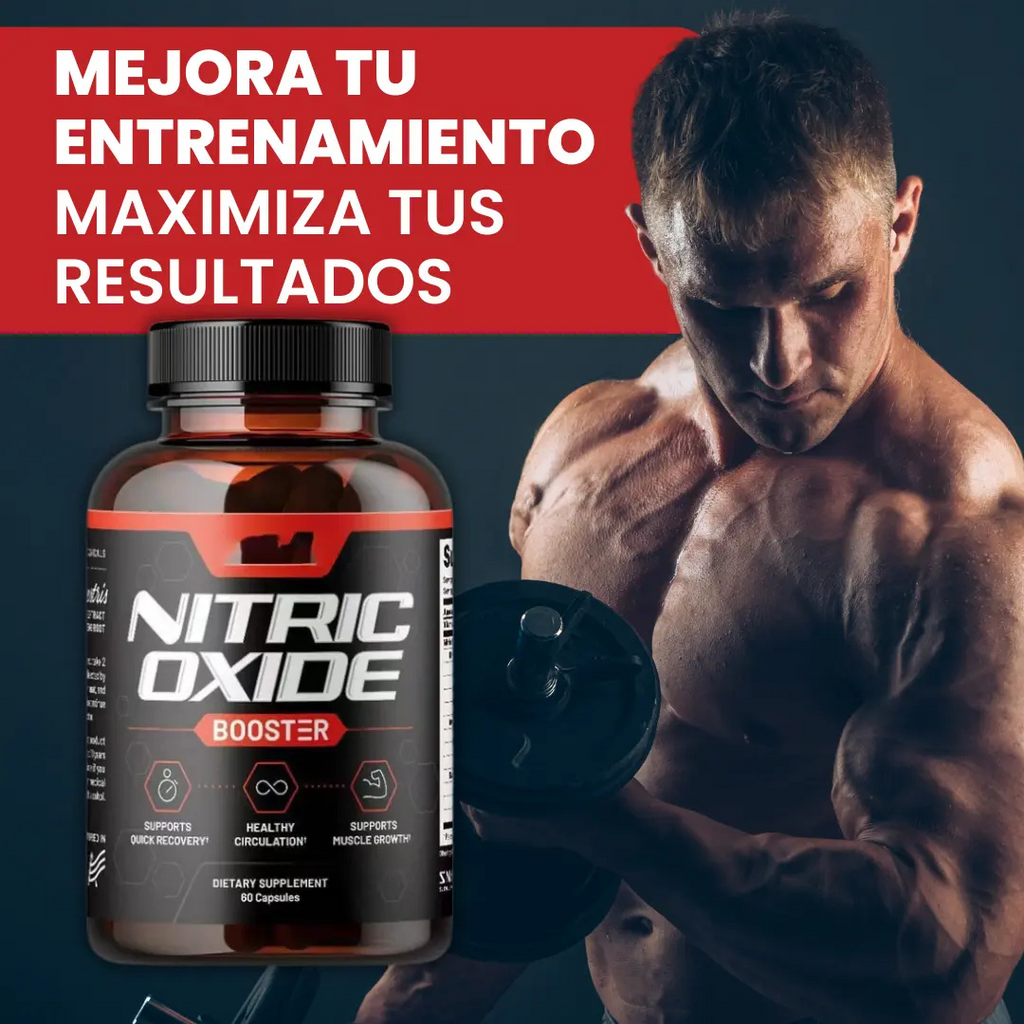 NITRIC OXIDE BOOSTER - Potenciador de Bombeo Muscular | 60 Cápsulas