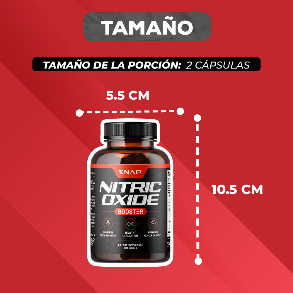 NITRIC OXIDE BOOSTER - Potenciador de Bombeo Muscular | 60 Cápsulas