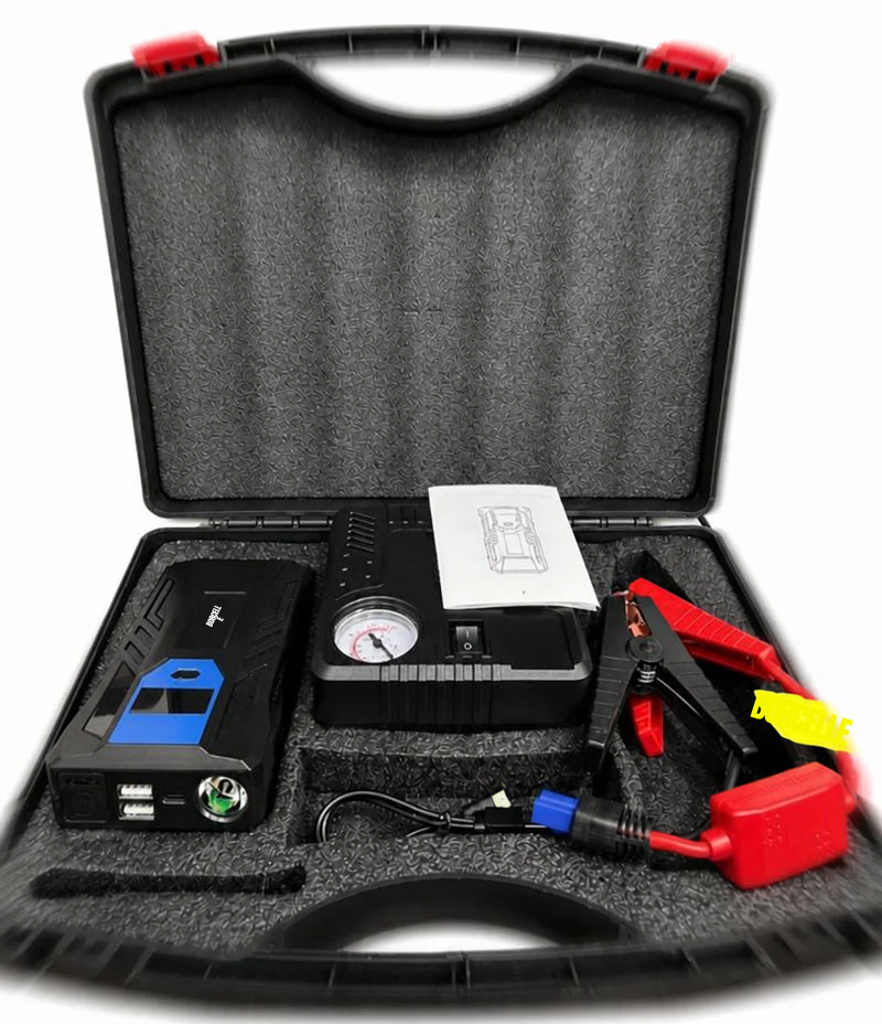 Jump Starter 5 en 1 PRO - Arrancador de Batería, Inflador 150 PSI, Powerbank y Linterna de Emergencia